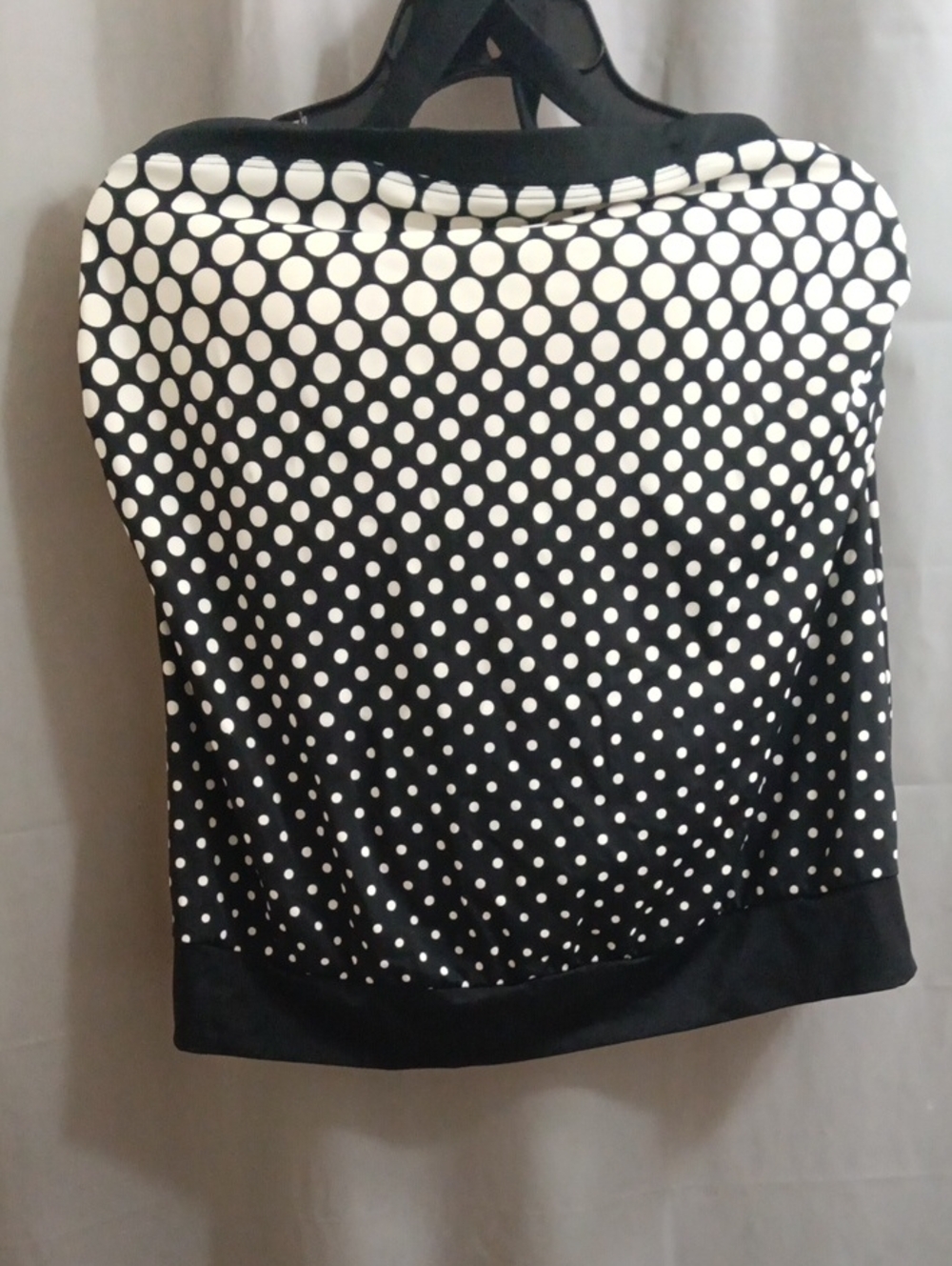 Merona Black and White Polka Dot Bathing Suit Top